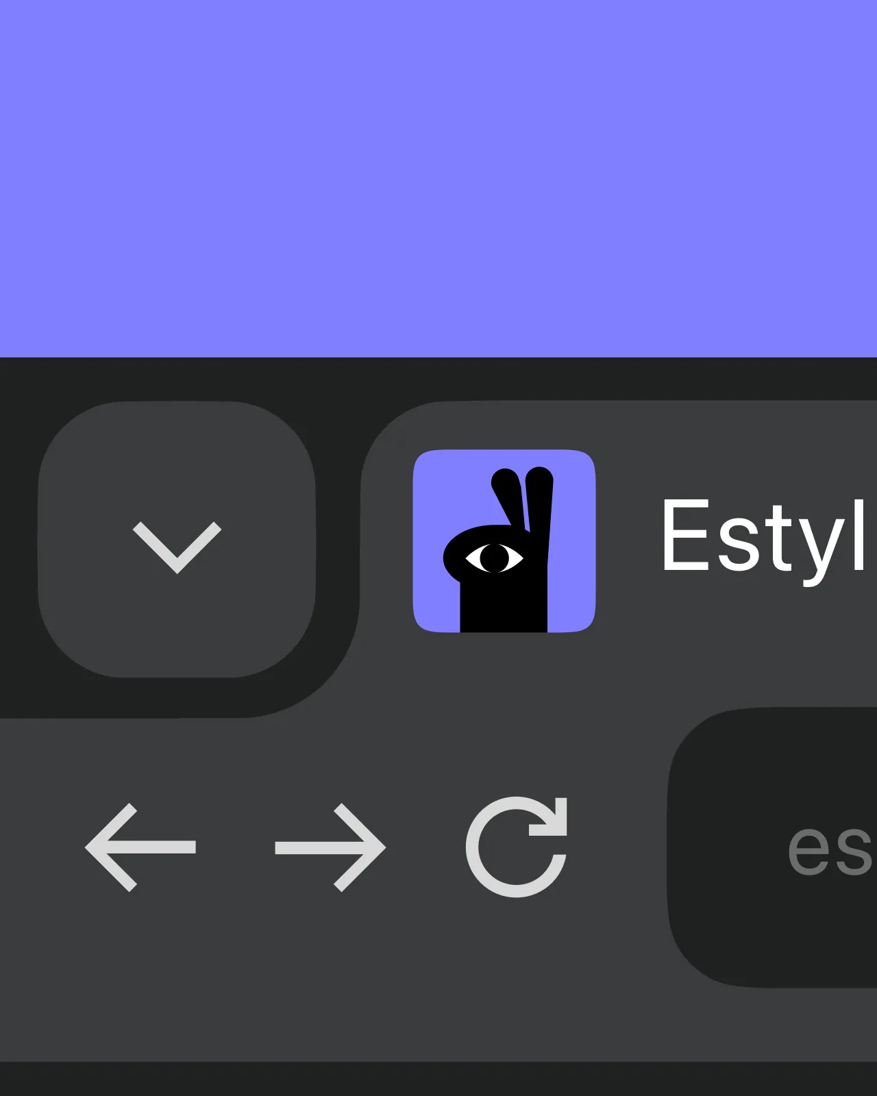 The Estyl site in a browser