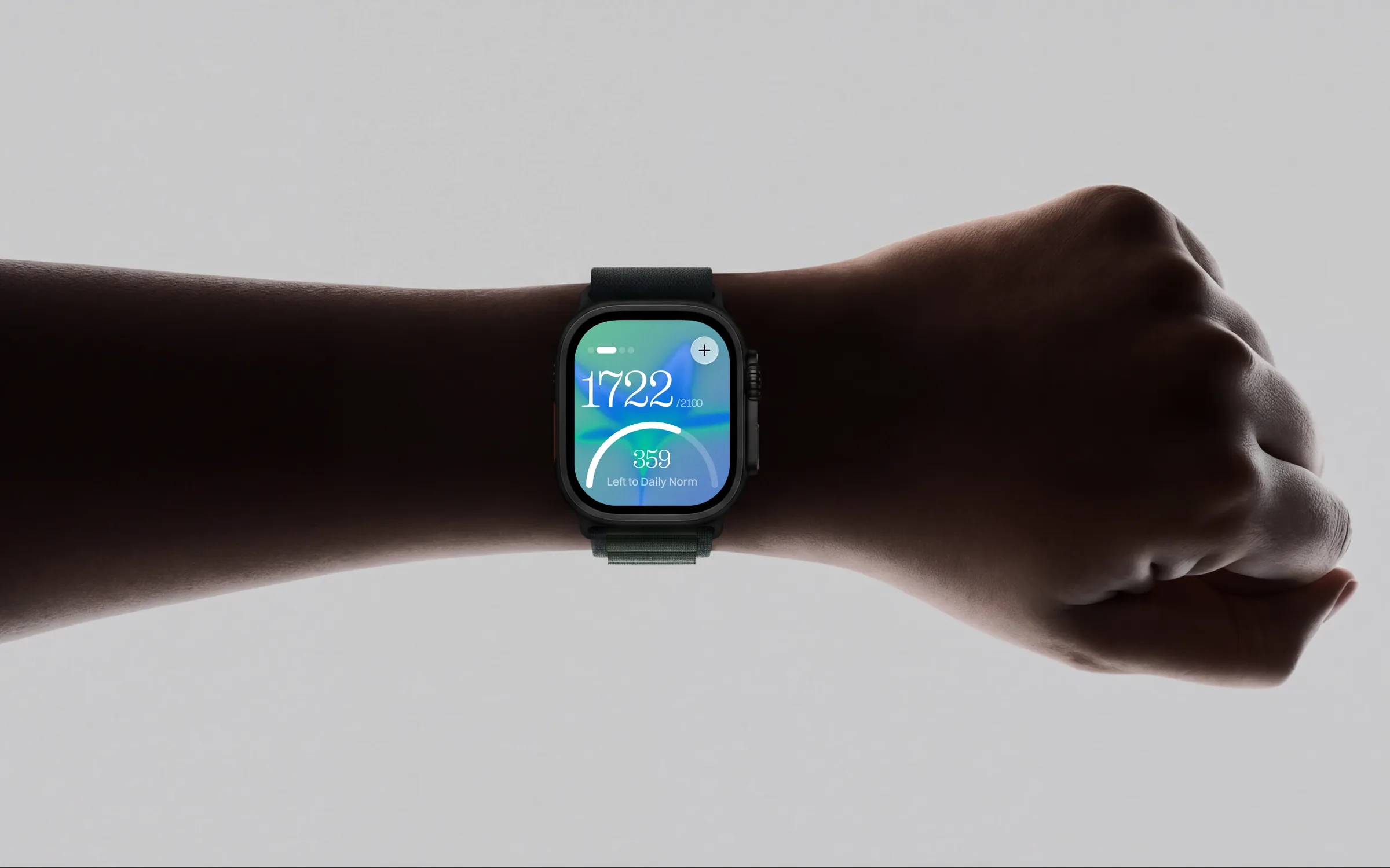 The brand on a smartwatch