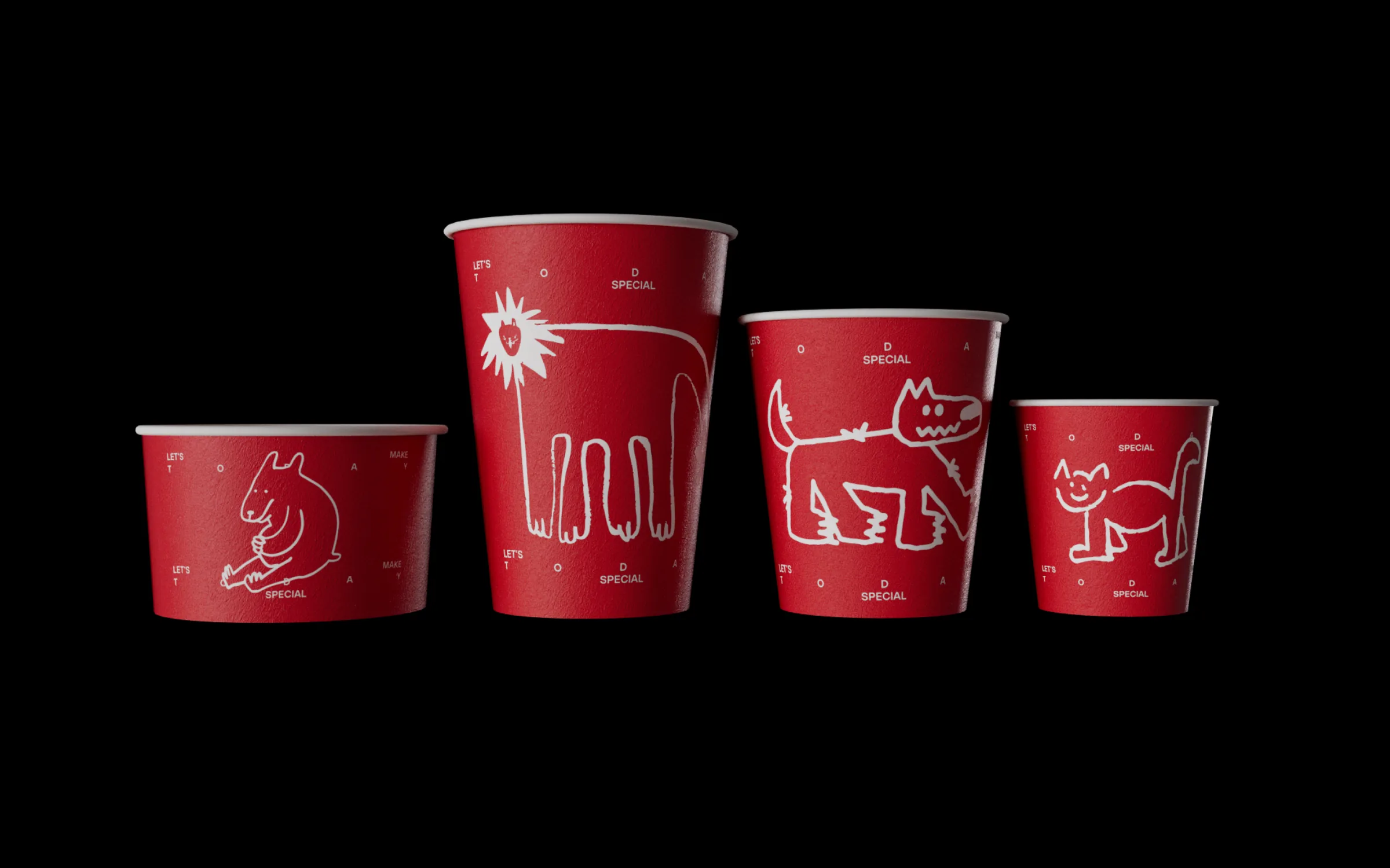 The cup sizes, each with its own character