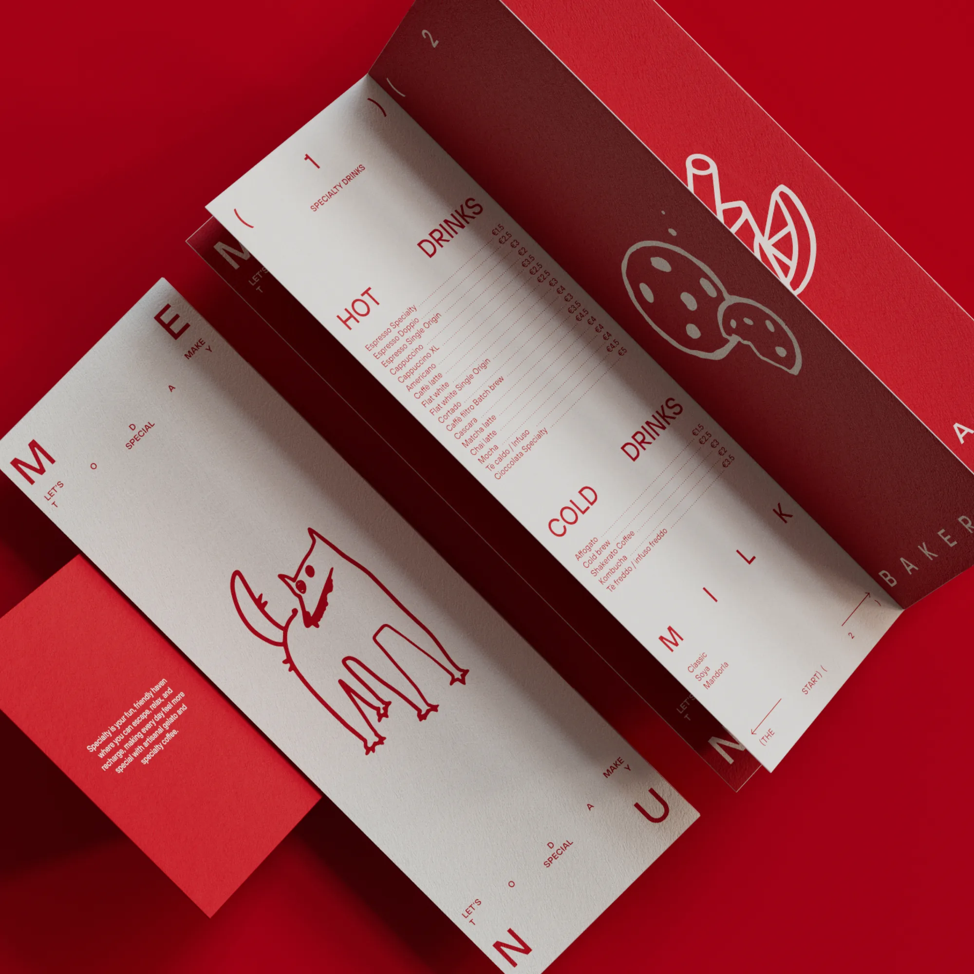 Menu packaging for hot and cold drinks